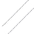 925 Sterling 5mm Silver Rhodium Plated Figaro Chain Size- 8" - Gold Americas