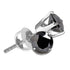 14K White Gold Round Black Color Enhanced Diamond Solitaire Earrings 3/4 Cttw - Gold Americas