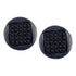 10K White Gold Mens Round Black Color Enhanced Diamond Circle Cluster Stud Earrings 1/6 Cttw - Gold Americas