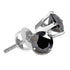 Sterling Silver Round Black Color Enhanced Diamond Solitaire Earrings 1/10 Cttw - Gold Americas