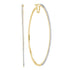 10K Yellow Gold Diamond Large Hoop Earrings 3/4 Cttw - Gold Americas
