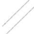 925 Sterling 6mm Silver Rhodium Plated Figaro Chain Size- 9" - Gold Americas