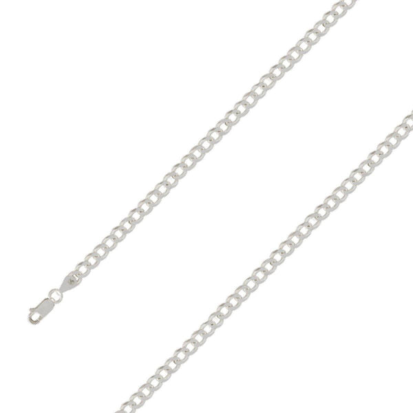 925 Sterling Silver 6mm E-Coated Classic Cuban Chain Size- 9" - Gold Americas