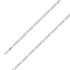 925 Sterling 6mm Silver Rhodium Plated Figaro Chain Size- 8" - Gold Americas
