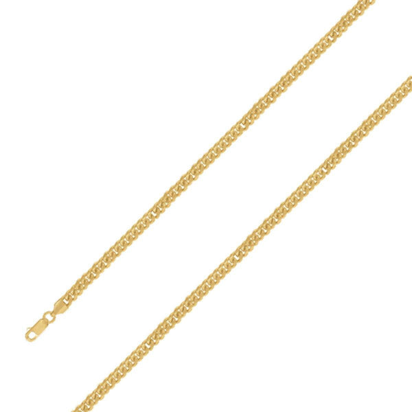 925 Sterling Silver 6mm Gold Plated Miami Cuban Chain Size- 8" - Gold Americas