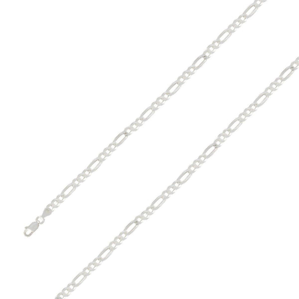 925 Sterling 6mm Silver E-Coated Figaro Chain Size- 8" - Gold Americas