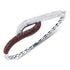 14k White Gold Cognac-brownDiamond Luxury Bangle Bracelet 2-1/2 Cttw