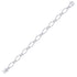 14K White Gold Diamond Link Bracelet 2-3/8 Cttw