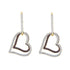 10K Yellow Gold Cognac-brown Color Enhanced Diamond Dangle Double Heart Earrings 1/2 Cttw - Gold Americas