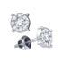 14K White Gold Round Diamond Stud Earrings 1/2 Cttw - Gold Americas