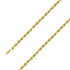 925 Sterling Silver 7mm Yellow Gold Plated Rope Chain Size- 7" - Gold Americas