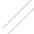 925 Sterling 7mm Silver Diamond Cut E-Coated Figaro Chain Size- 7" - Gold Americas