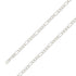 925 Sterling 7mm Silver Diamond Cut E-Coated Figaro Chain Size- 9" - Gold Americas