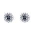 10K White Gold Color Enhanced Black Diamond Stud Earrings 1/2 Cttw - Gold Americas