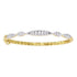 10K Yellow Gold Diamond Bangle Bracelet 1.00 Cttw