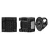 Sterling Silver Mens Round Black Color Enhanced Diamond 3D Square Stud Earrings 1/6 Cttw - Gold Americas
