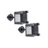 Sterling Silver Mens Round Black Color Enhanced Diamond 3D Cube Stud Earrings 1/10 Cttw - Gold Americas