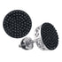 10K White Gold Unisex Round Black Color Enhanced Diamond Cluster Earrings 1/2 Cttw - Gold Americas