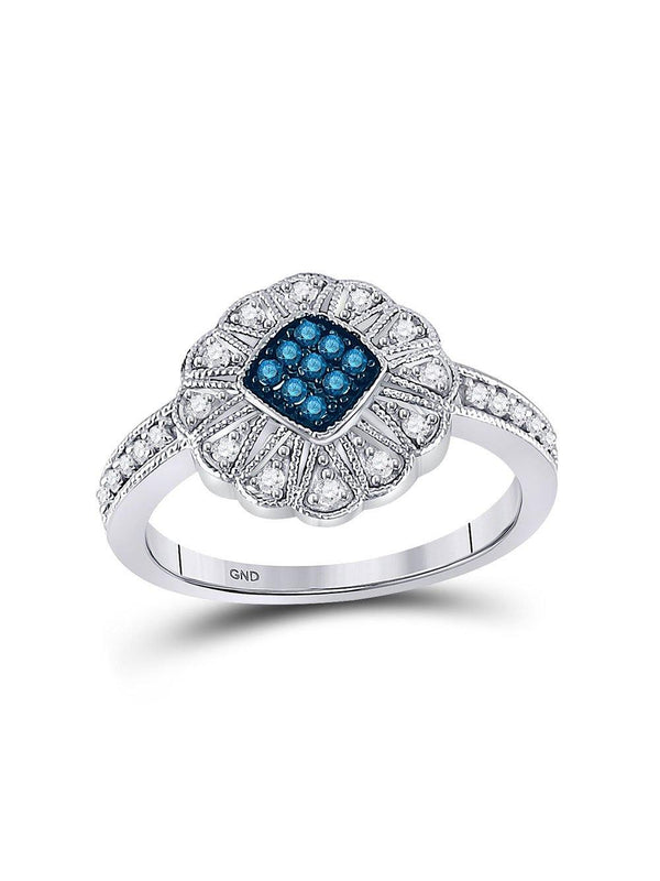 Diamond Cluster Ring