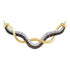 10K Yellow Gold Womens Round Cognac-brown Color Enhanced Diamond Infinity Pendant Necklace 1/3 Cttw
