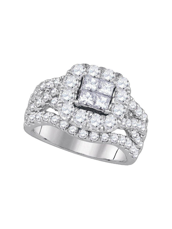 Diamond Cluster Ring