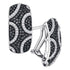 10K White Gold Round Black Color Enhanced Diamond Stripe Cluster French-clip Earrings 3/4 Cttw - Gold Americas
