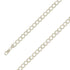 925 Sterling Silver 8mm E-Coated Diamond Cut Cuban Chain Size- 7" - Gold Americas