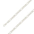 925 Sterling 8mm Silver E-Coated Figaro Chain Size- 7" - Gold Americas
