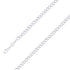 925 Sterling Silver Finish 8mm Diamond Cut Classic Cuban Chain Size- 7" - Gold Americas
