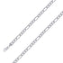 926 Sterling 8mm Silver Rhodium Plated Figaro Chain Size- 8" - Gold Americas