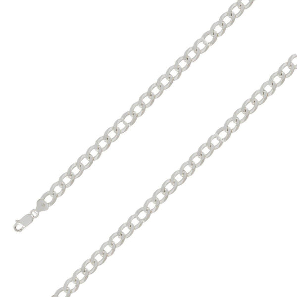 925 Sterling Silver 8mm E-Coated Classic Cuban Chain Size- 8" - Gold Americas