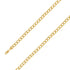 14k Yellow Gold Finish 8mm Silver Cuban Chain Size- 8" - Gold Americas