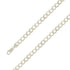 925 Sterling Silver 9.5mm E-Coated Diamond Cut Cuban Chain Size- 8" - Gold Americas