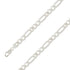 925 Sterling 9.5mm Silver Diamond Cut E-Coated Figaro Chain Size- 9" - Gold Americas
