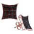 10K Rose Gold Round Red Color Enhanced Diamond Kite Cluster Earrings 1/2 Cttw - Gold Americas