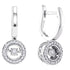 10K White Gold Round Diamond Moving Twinkle Dangle Earrings 1/3 Cttw - Gold Americas