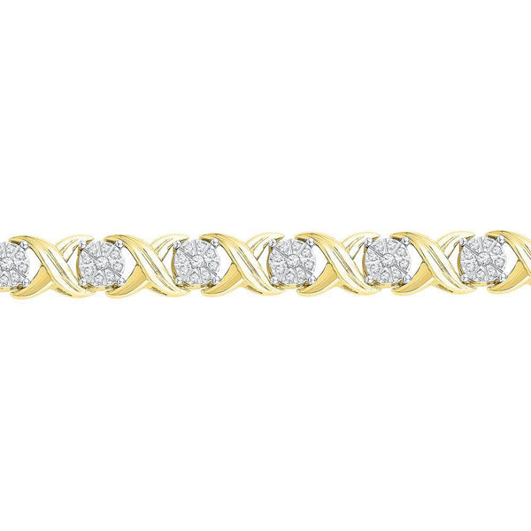 Diamond X Link Fashion Bracelet