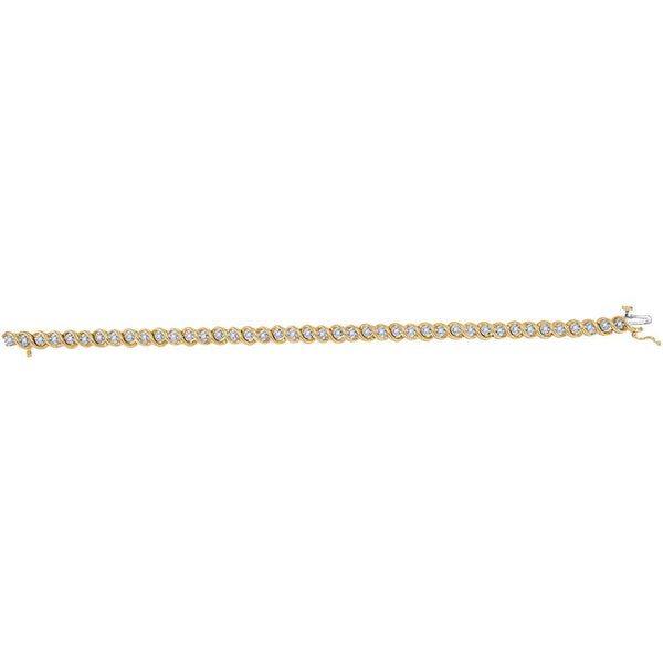 Gold Diamond Tennis Bracelet