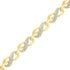 10K Yellow Gold Diamond Infinity Link Fashion Bracelet 1/5 Cttw