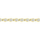 10K Exquisite Yellow Gold Diamond Tennis Bracelet 1.00 CTTW