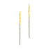 10K Yellow Gold Round Pave-set Diamond Stick Dangle Earrings 1/4 Cttw - Gold Americas