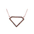 10K Rose Gold Womens Round Red Color Enhanced Diamond Gem Shape Necklace 1/8 Cttw - Gold Americas