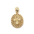 10K Yellow Gold Oval Shape Cross Pendent 17.40 Grams - Jawa Jewelers