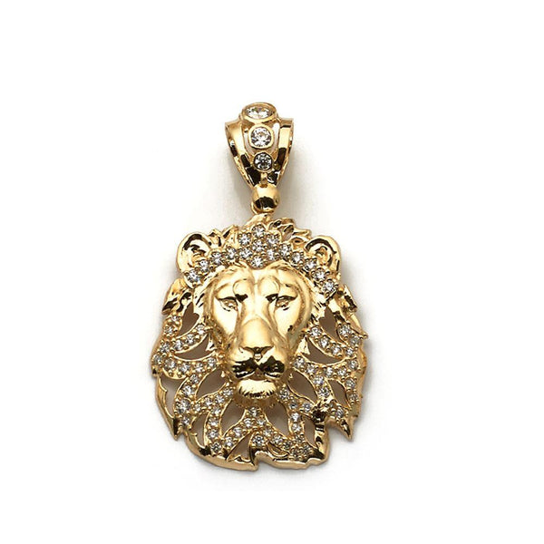 10K Yellow Gold Lion Shape 7.30 Grams Fashion Pendant - Jawa Jewelers
