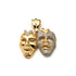 Gold 10.20 Grams Double Mask Pendant