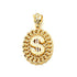 10K Yellow Gold  17.50 Grams S Letter Fashion Pendant - Jawa Jewelers