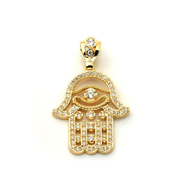 10K Yellow Gold Fashion Hand Pendant 6.90 Grams - Jawa Jewelers