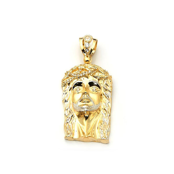10K Yellow Gold Jesus Face Fashion Pendant 44.80 Grams - Jawa Jewelers