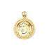 10K Yellow Gold Jesus Face Round Fashion Pendant - Jawa Jewelers