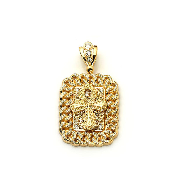 10K Yellow Gold Fashion Cross Pendant 20.20 Grams - Jawa Jewelers